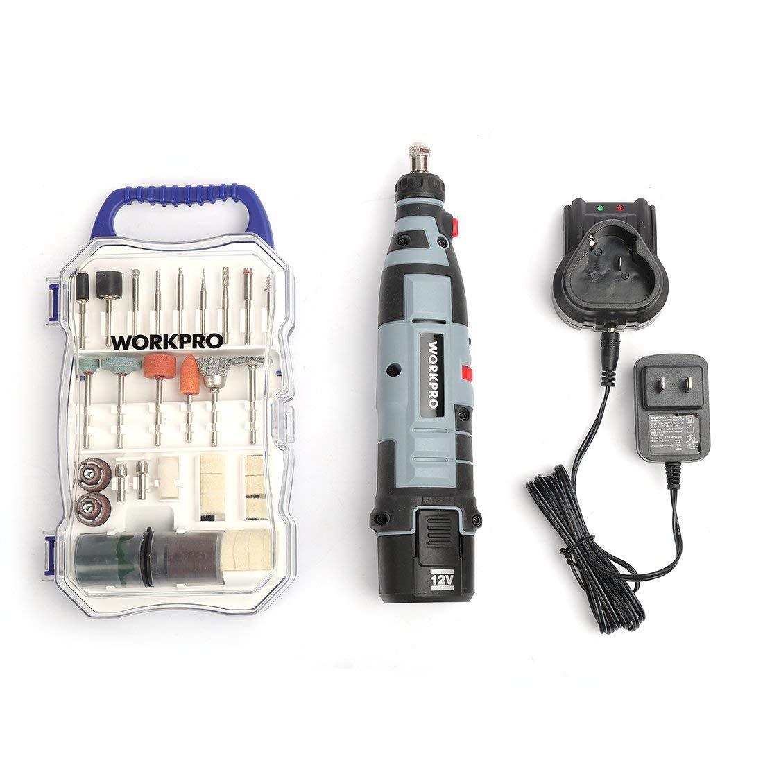 Cordless Rotary Tool Kit 70pcs Accessory Variable Speed 12V Battery