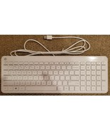 HP Wired White Slim PC Computer Keyboard Model SK-2028 USB - EUC - $9.89