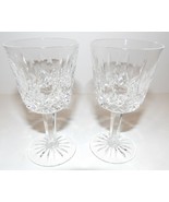 LOVELY VINTAGE PAIR OF SIGNED WATERFORD CRYSTAL LISMORE 4 1/4&quot; PORT WINE... - $57.91