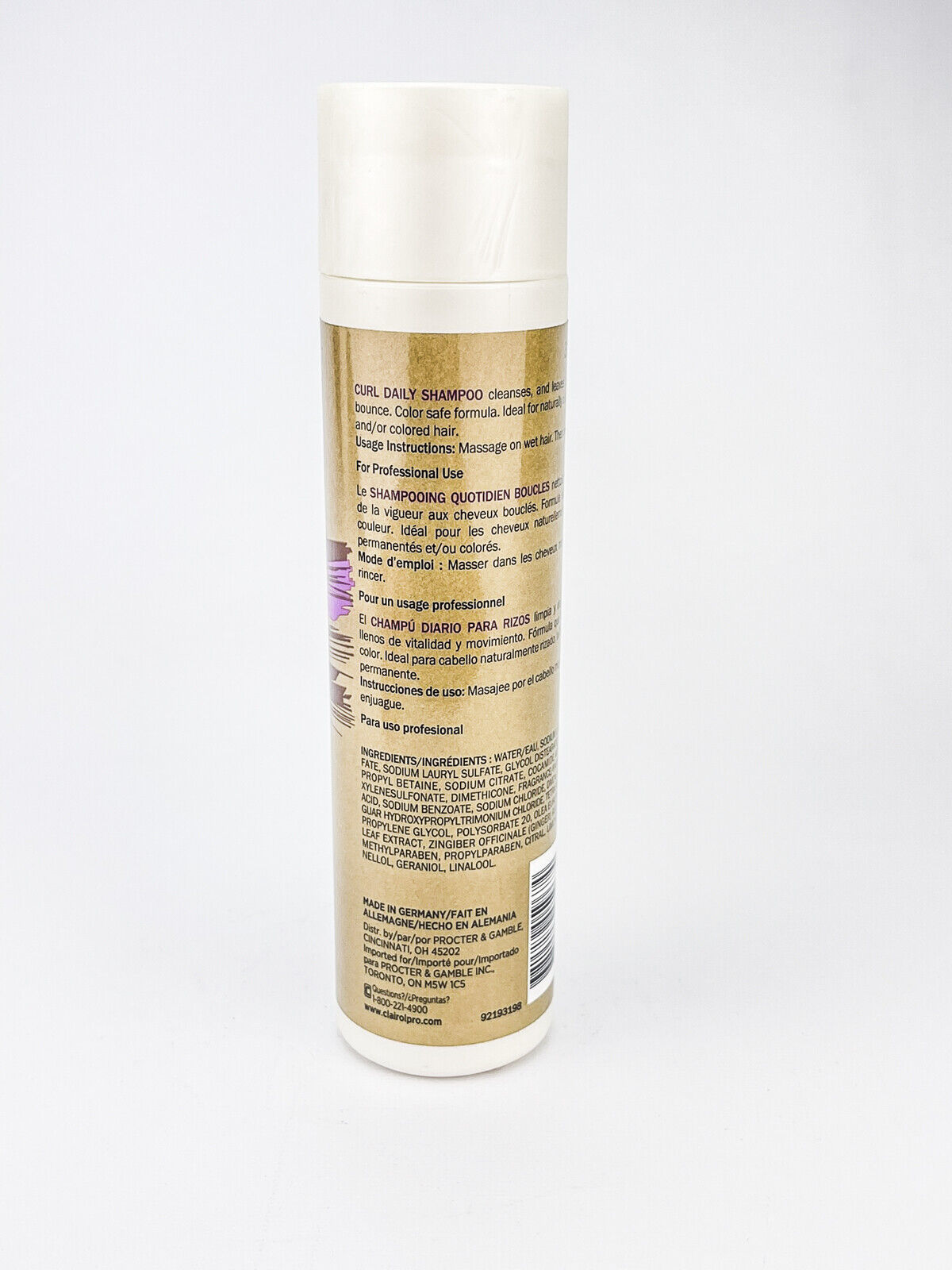 Clairol Professional Pro 4 Plex Curl Color Safe Daily Shampoo 8.4 Fl Oz