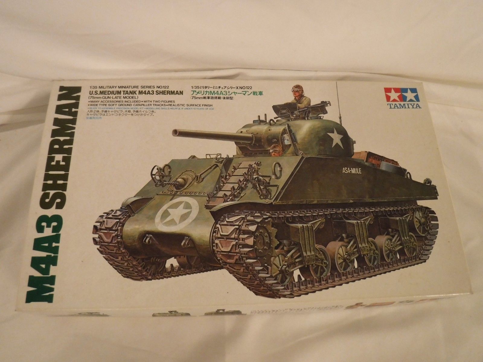 1/35 Tamiya US M4A3 Sherman w/ 75mm Gun Decals 4/2 Versions Ardennes ...