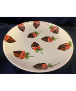 Large Ceramic Round Strawberry Serving Bowl 13&quot; Diameter x 2&quot; - $27.72