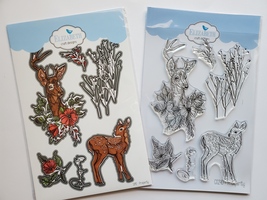 PROSPERITY. Deer Die and stamp Set. Elizabeth Craft Designs . 