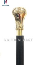 NauticalMart Replica of Bat Masterson Brass Knob Handle Walking Cane