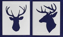 Buck-Deer Head Stencils -Mylar 2 Pieces of 14 Mil 8" X 10" - Painting /Crafts/ T - $27.54