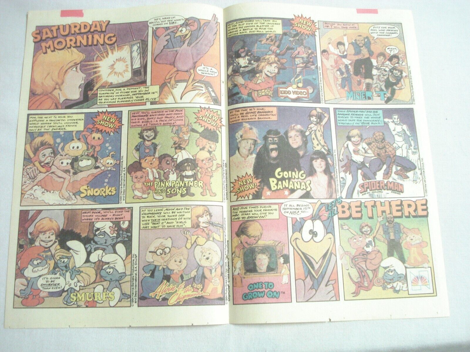 1984 Nbc Saturday Morning Cartoons Ad And Similar Items 