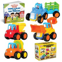 Educational Play Set For Kids Age 1, 2, 3 - Pusull Cars For Two Year Olds - Stor - £35.40 GBP