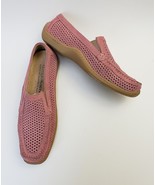 Donald J Pliner Womens Shoes Flats Loafers Salmon Sport Perforated Italy... - $42.27