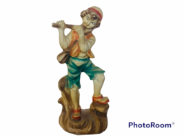 Roman Fontanini Italy figurine Nativity Christmas resin vtg piper shepherd boy - $29.65