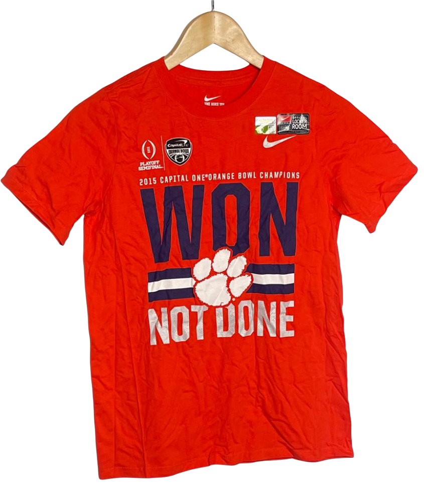 Nike Youth Capital One Orange Bowl Champions Won Not Done T-Shirt - LARGE
