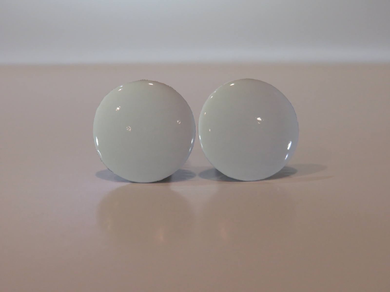 WHITE 67mm hole, Set of 4 Bumper Plugs Front License Plate Holes