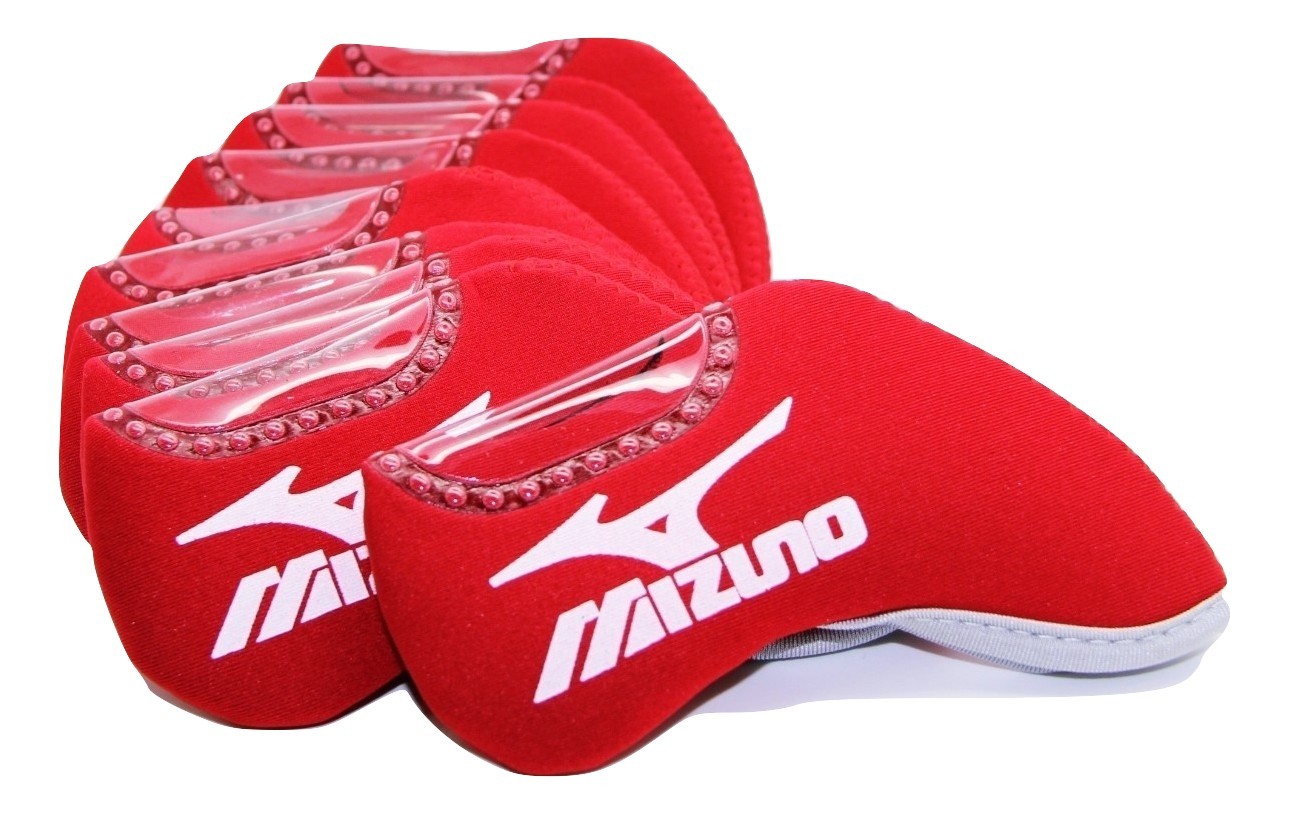 MIZUNO Golf Iron Head Covers 10pcs RED Color 10 pcs Set Headcover Club