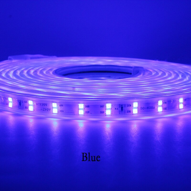 Dimmable LED strip 220V IP65 LED tape 120 LEDs/M led Ribbon lights SMD 2835 flex