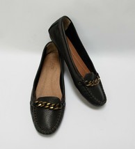 J Crew Shoes Flats Loafers Slip On Black Italy Womens Size 7 M - $37.17