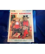 MERRY KISSMOOSE Christmas Sewing Pattern Book by Leisure Arts #1106 Un-Used - $7.91