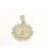 SUN SUNSHINE Vintage PENDANT in Sterling Silver - 1 3/4 inches long - ME... - $60.00