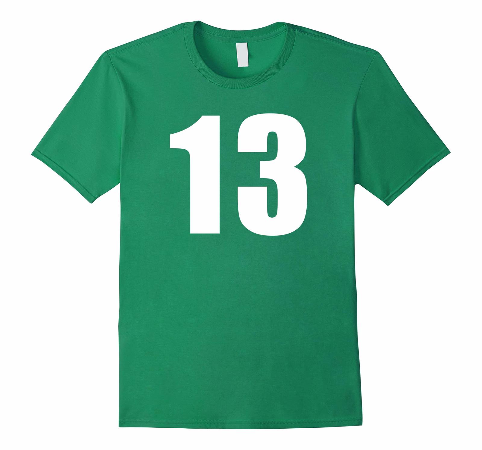 New Tee Jersey Number 13 Baseball Football Soccer Basketball Tee Men