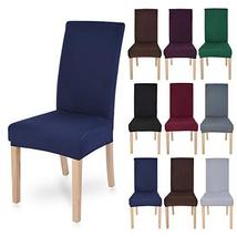 Polyester Spandex Fabric Stretch Dining Room Chair Seat Covers Slipcovers 1/2/4/ - $43.56