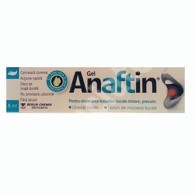 Anaftin Gel, 8 ml, Berlin Chemie, Help for Diffuse Mouth Disease