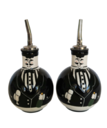 Adorable modern ceramic fancy butlers ball shaped oil &amp; vinegar dispense... - $24.99
