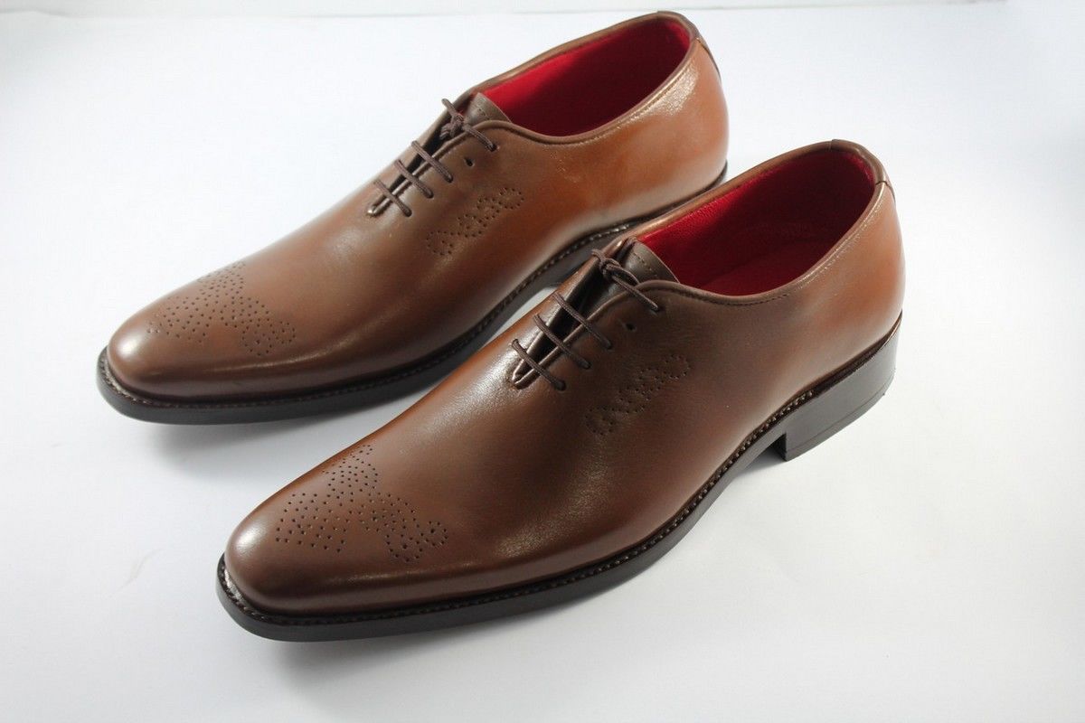 NEW Handmade Luxury Bespoke Mens oxfords shoes Elegant leather soled dress Itali