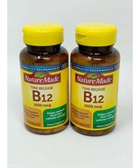 Lot of 2 Nature Made Vitamin B12 1000 mcg Time Release 75 Tablets EXP: 7... - $19.75