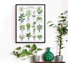 Tropical Leafy Watercolour Painting by Kate Sampson, Green Colours Canvas And Po - $49.99
