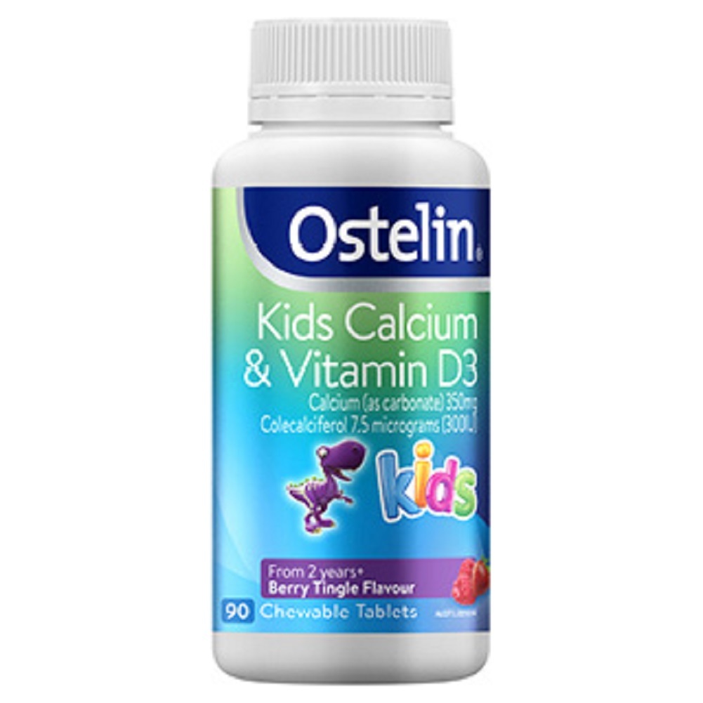 Ostelin Kids Calcium and Vitamin D3 Chewable - 90 Tablets