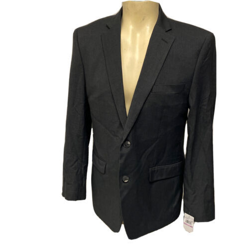 Primary image for Perry Ellis Portfolio Slim Fit Charcoal Dobby Blazer Separate Suit Jacket 42R