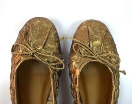 bronze ballerina shoes