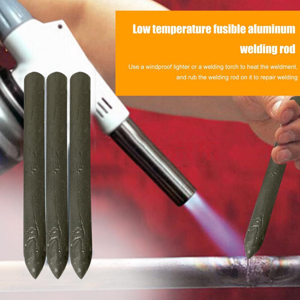 3pcs Powder Cored Aluminum Welding Rods Easy Melt Soldering Wire Bar Stick Set P Tools