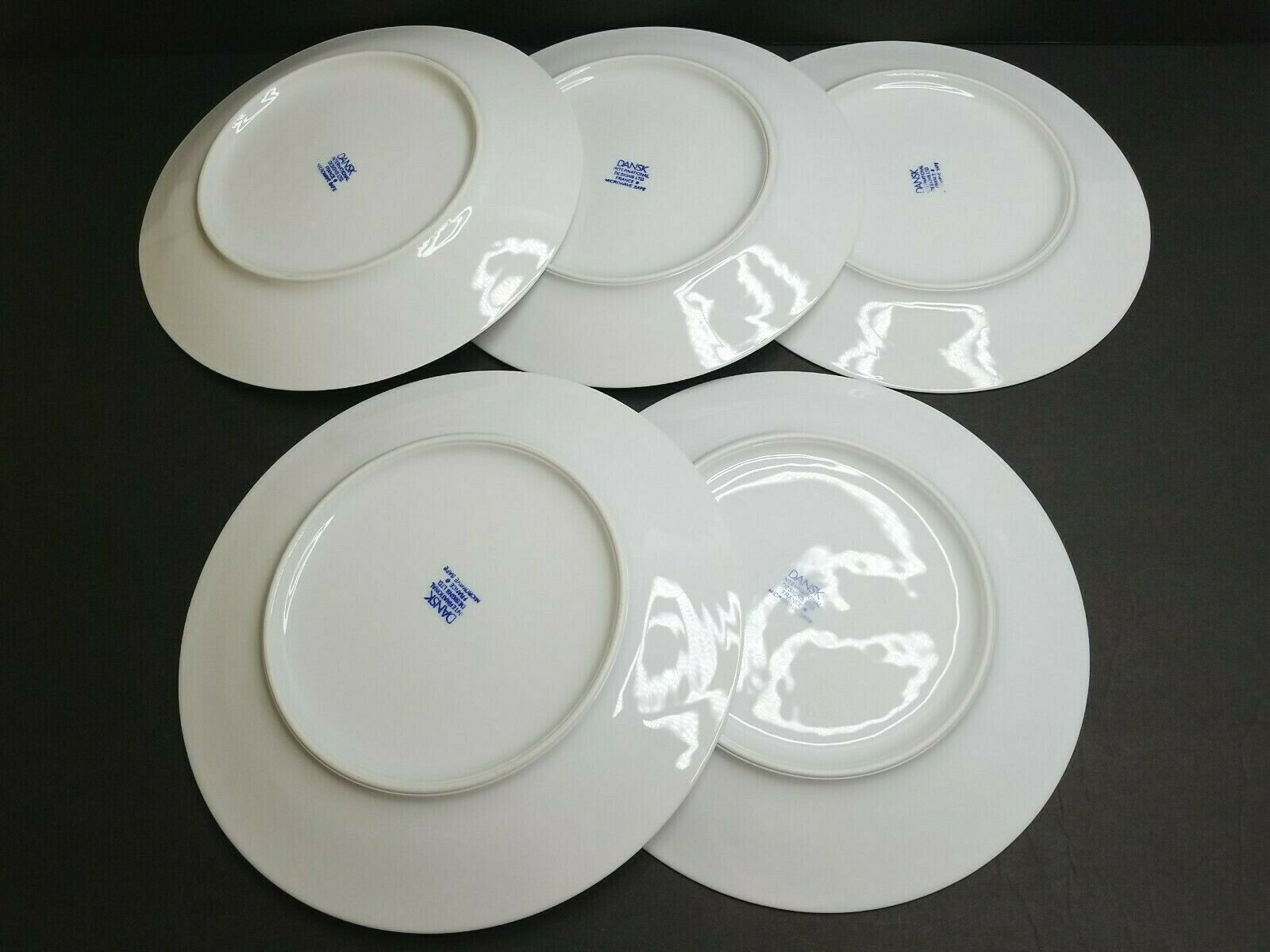 Dansk White Porcelain Fish Plate 5 Vintage France White Embossed Dish