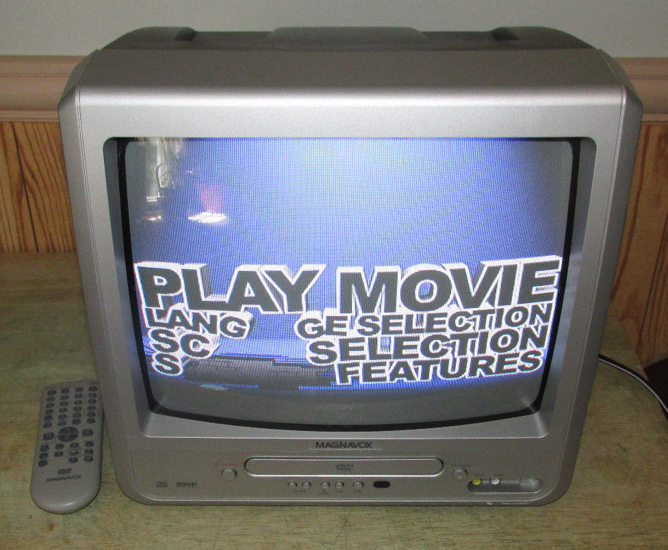 Magnavox MWC13D6 13" Color CRT TV DVD Combo Television with Remote