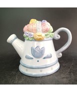CERAMIC MINIATURE TEAPOT May CRANBURY SQUARE "How Does Your Garden Grow?" - $11.88