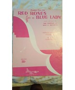 Vintage Red Roses For A Blue Lady Songsheet 1948 - $3.95