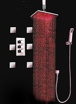 Cascada Bathroom Shower Set with Luxury 10" Water Power LED Shower Head (Ceiling - $841.45