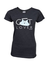 Dog Is Good T-shirt, Cat Lover, women&#39;s, dark gray - $27.99