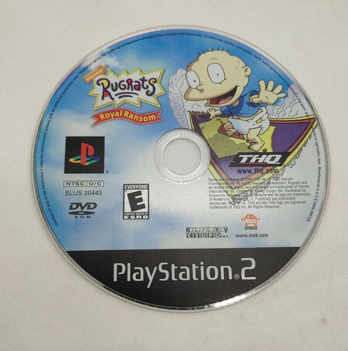 Rugrats Royal Ransom Playstation 2 Disc Only Ps2 Resurfaced Disc Tested Video Games 1088