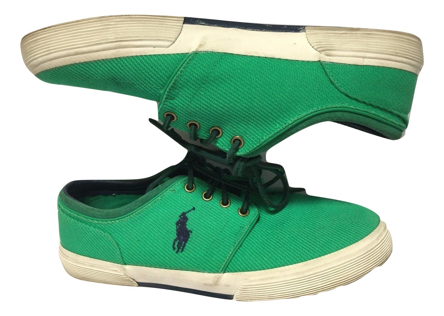 ralph lauren green trainers