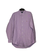 Polo Ralph Lauren Mens Dress Shirt Size 16-34/35 Violet Pinpoint 100% Co... - $29.69