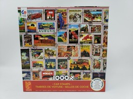 Ceaco 1000 Pc Jigsaw Puzzle - Car Stamps - Made Once - $17.59
