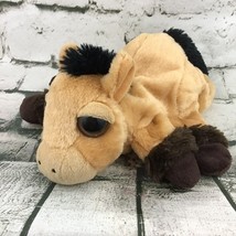 Horse Pony Plush Hand Puppet Farm Animal Cute Sleepy Eyes Caltoy - $9.89