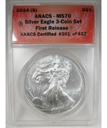 2014 (S) Silver Eagle ANAC MS70 First Releases AL261 - $48.51
