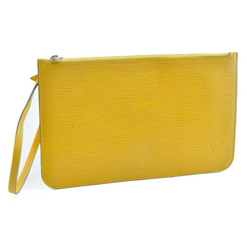 LOUIS VUITTON Epi Neverfull MM Pouch Yellow LV Auth th224 - Women&#39;s Bags & Handbags