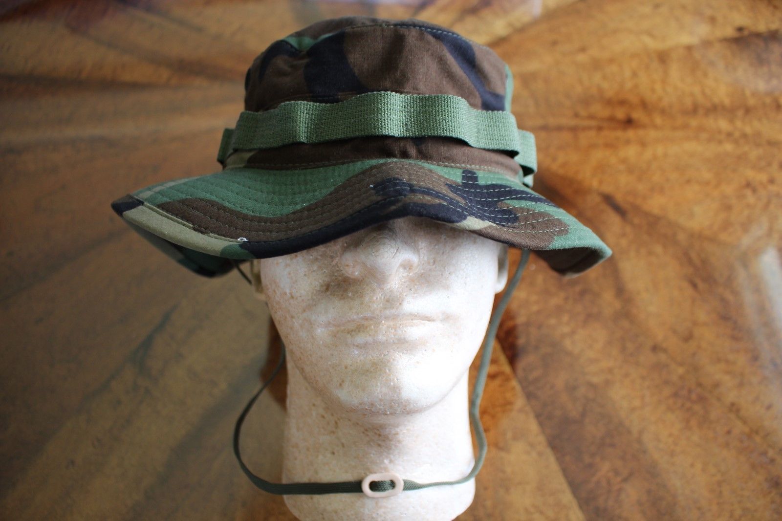 US Woodland Camo BDU CAP All Sizes American Army Field Hat Ripstop Camouflage