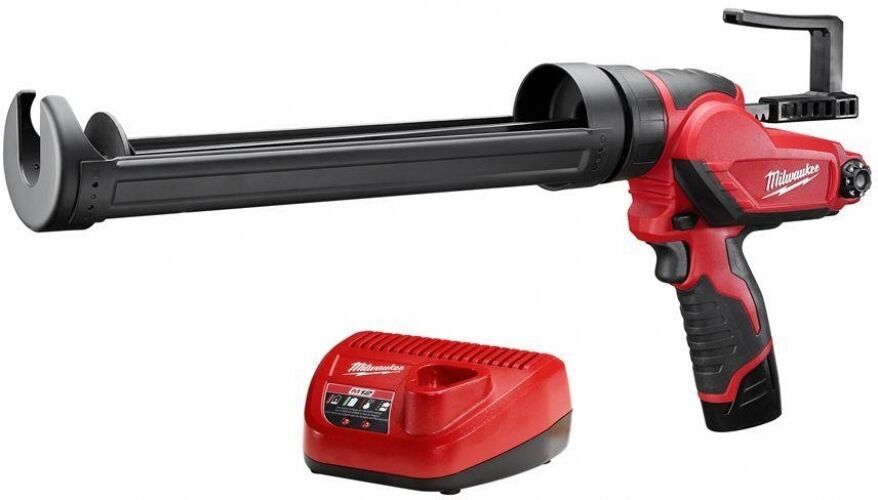 Caulk Adhesive Gun Kit Cordless 12Volt LithiumIon 10 Oz Tube Sealant