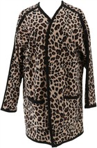 Cuddl Duds Reversible Fleece Wrap Pockets Black Animal XL NEW A369305 - $32.65
