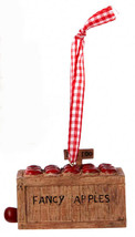 Kurt S. Adler Inc. 2.75 In Resin Fancy Apples Crate Christmas Ornament - $12.99