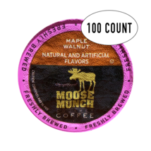 Moose Munch Coffee, Maple Walnut, 100 Single Serve Cups - $49.50