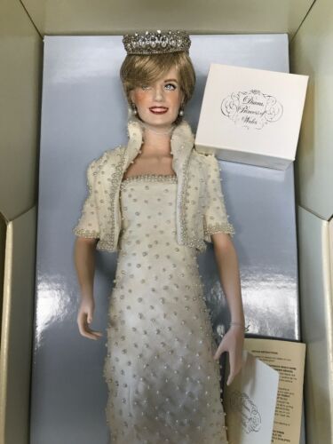 diana princess of wales porcelain portrait doll